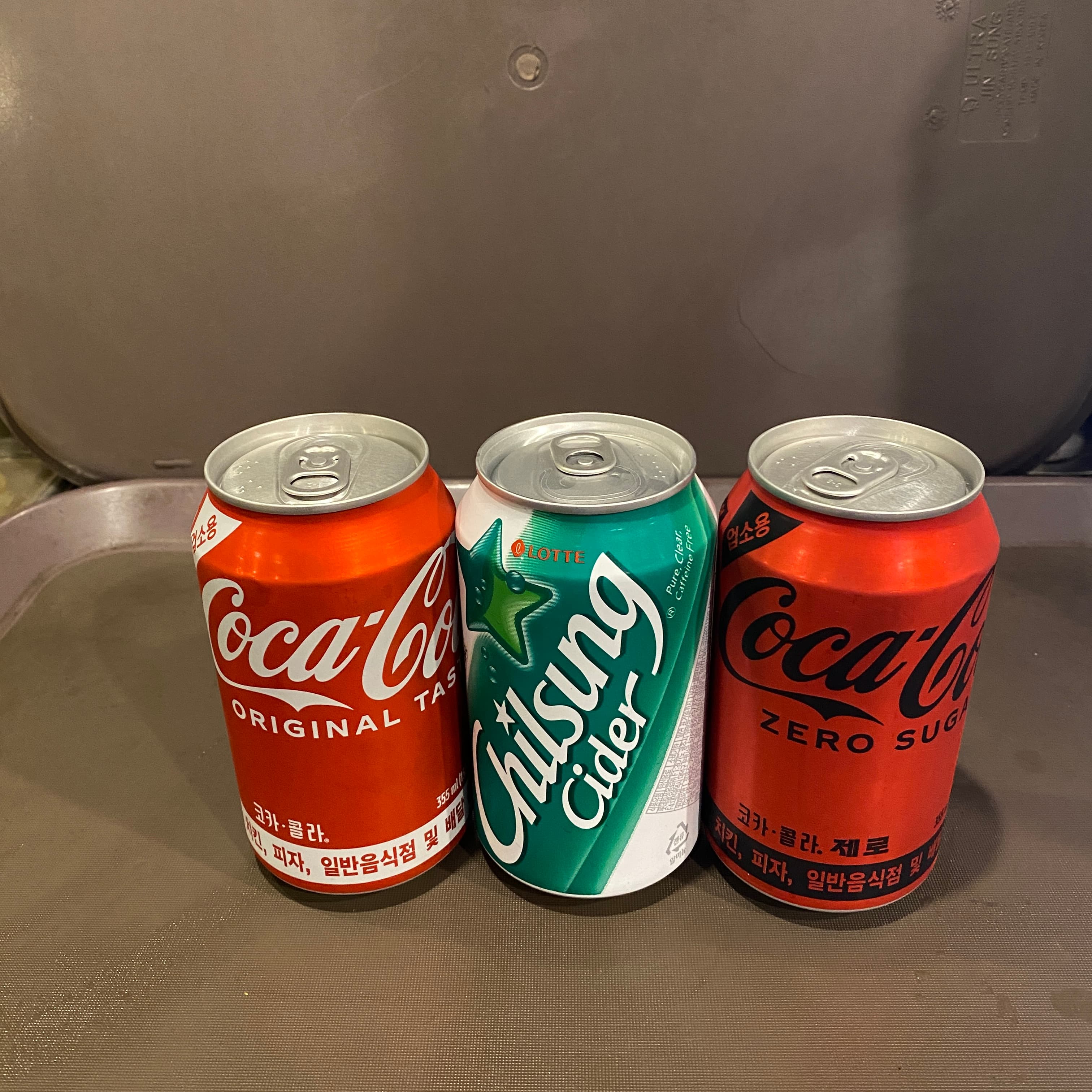 음료(콜라/ 사이다/ 제로콜라/ 제로사이다)